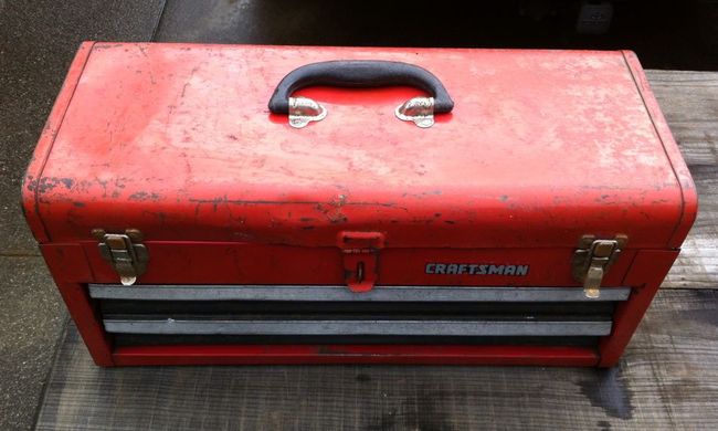 Craftsman toolbox cleaned up