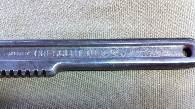 Crescent 11&quot; auto wrench markings