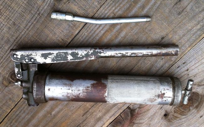 Alemite Jeep grease gun cleaned up