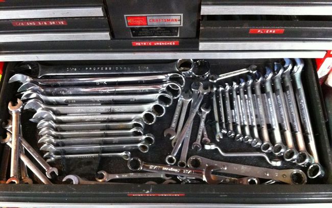 Cabin toolbox 6/2/17 SAE Wrenches