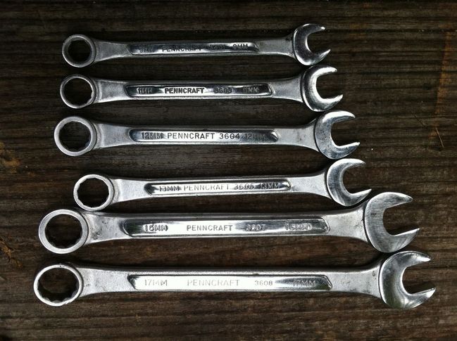Penncraft metric combo wrenches