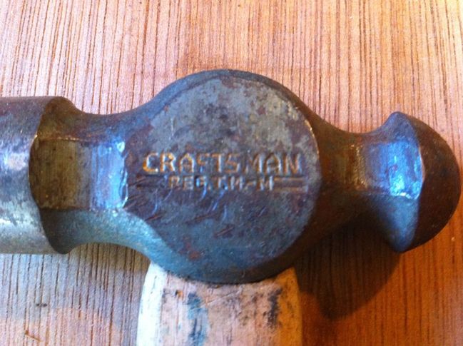 Stamped handle Craftsman hammer head