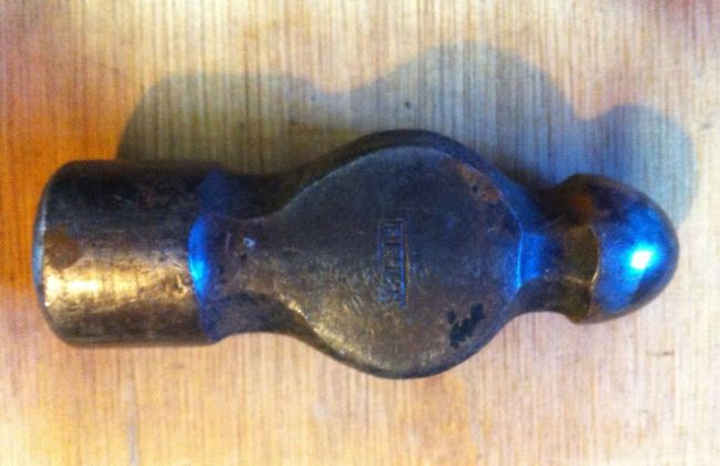 Plumb ball pein head 1lb 3 oz