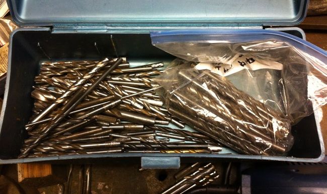 Sharpened drill bits 10/27/16