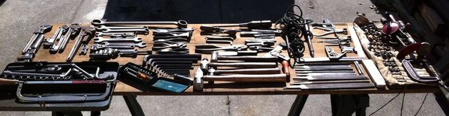All the NAF tools from the Kennedy cantilever box