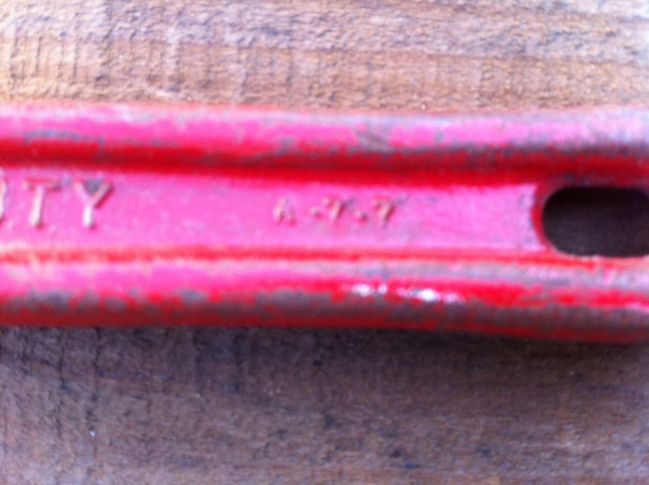 Proto pipe wrench date code