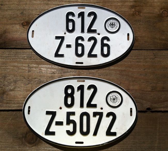 Mrs. Marini's German license plates