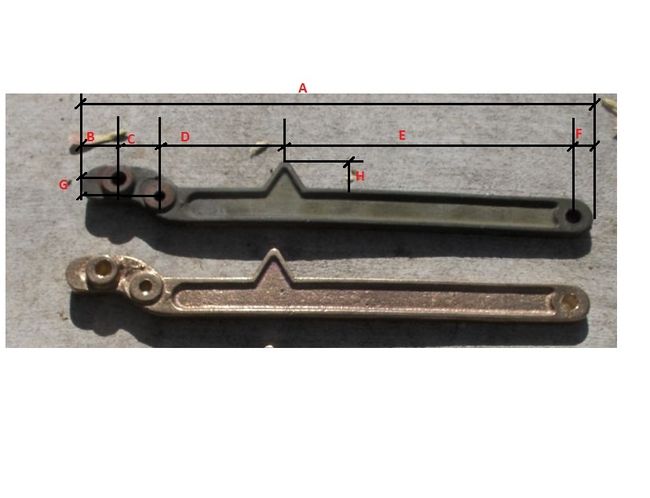 Converto Lever measurements