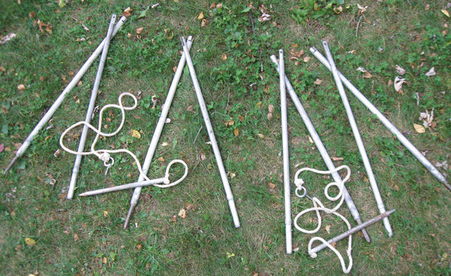 A2 poles pins and lines