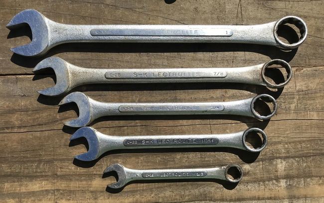 S-K Lectrolite combo wrenches