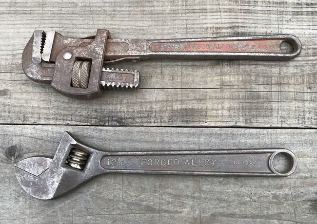 S-K Wayne pipe and S-K adjustable wrench