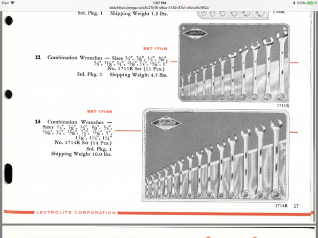 S-K Lectrolite Catalog pages