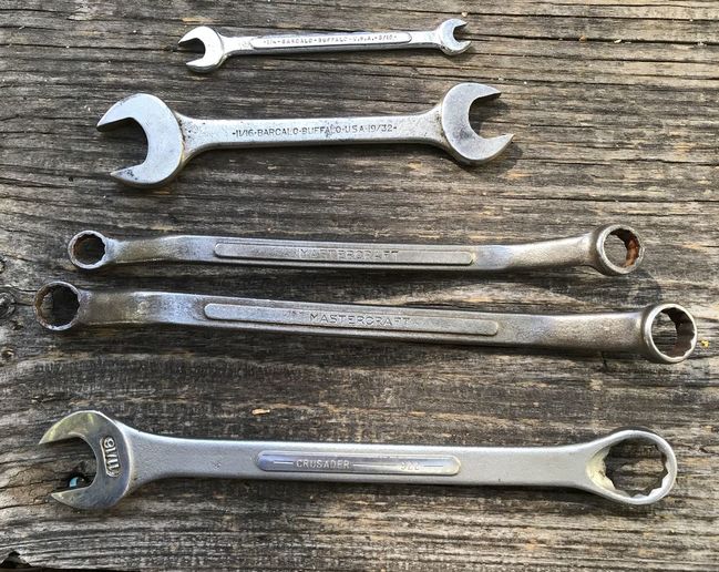 Tools from Jason G. 9/15/18 Barcalo and contract wrenches