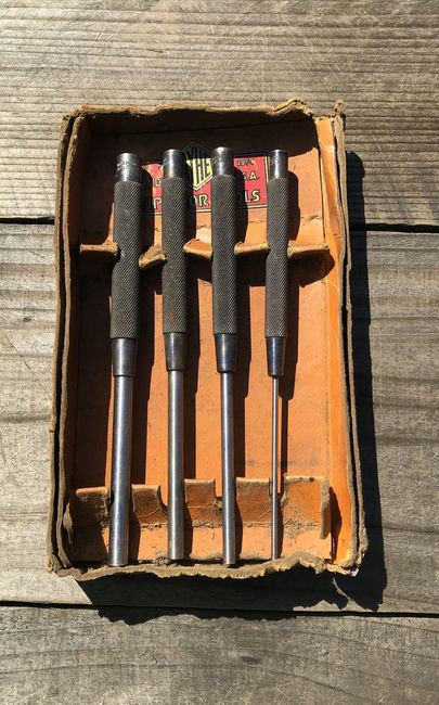 Starrett punches in Mayhew box