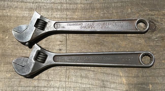Wartime 10â€ adjustable wrenches