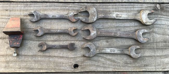 Wrench set made in occupied Japan