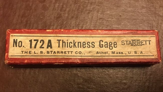 Starrett 172A box