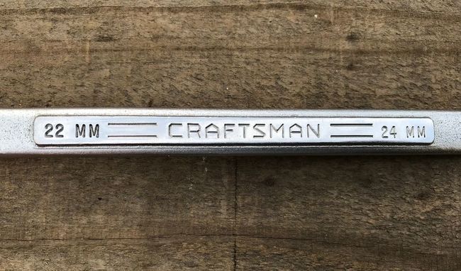 Craftsman =V= metric DBE wrench markings