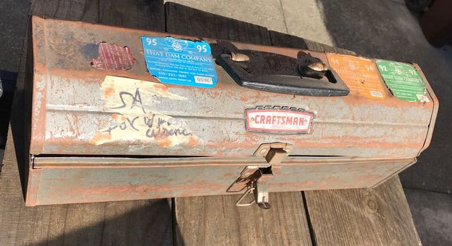 Craftsman crown carry box in rough condition