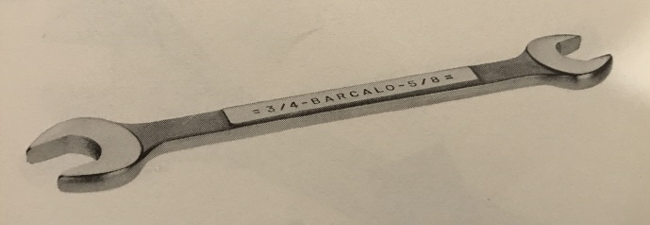 Barcalo 1960 catalog wrench image