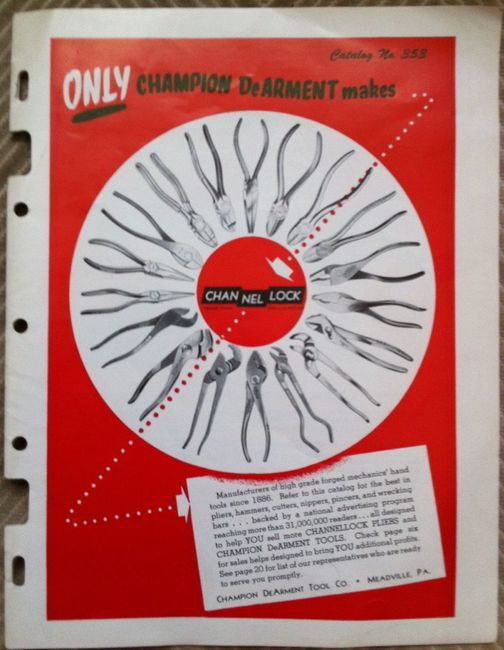 1953 Champion deArment catalog cover