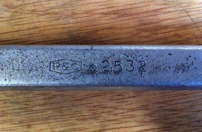 P&amp;C 15/16&quot; X 1&quot; DBE wrench markings