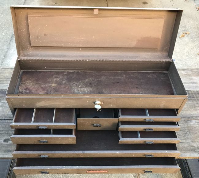 Craftsman crown machinists box made by Kennedy