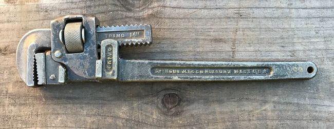 Trimo 14&quot; USN marked pipe wrench