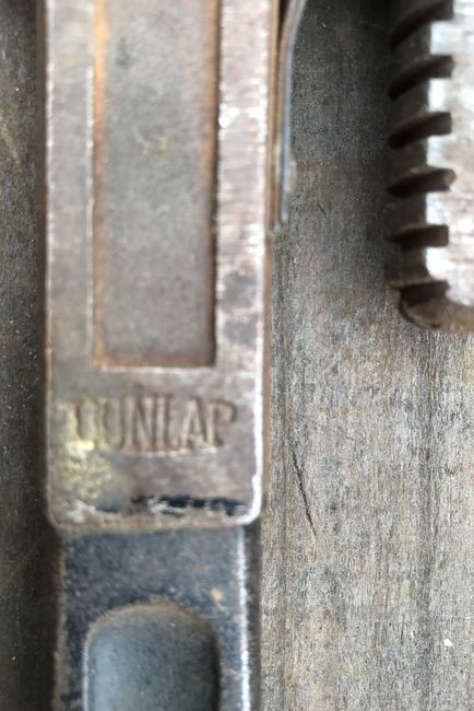 Albany estate sale 10/28/17 Dunlap pipe wrench logo