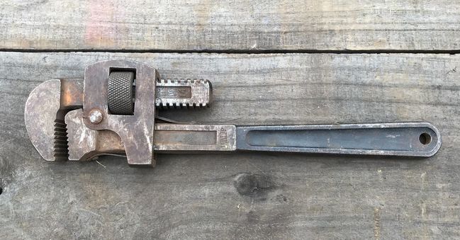 Albany estate sale 10/28/17 Dunlap pipe wrench