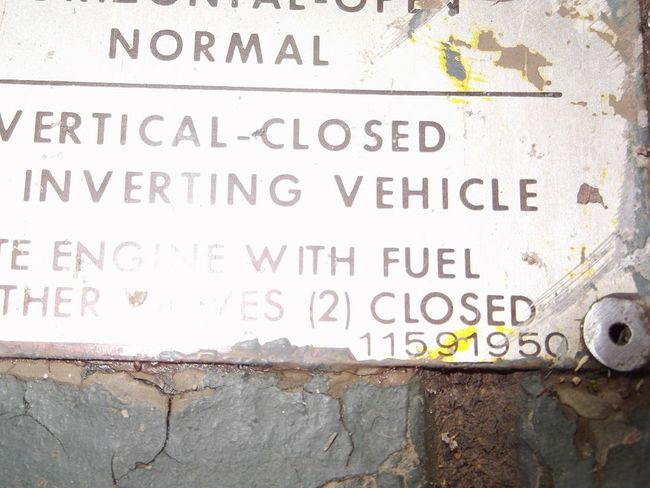Valve Position Plate Number