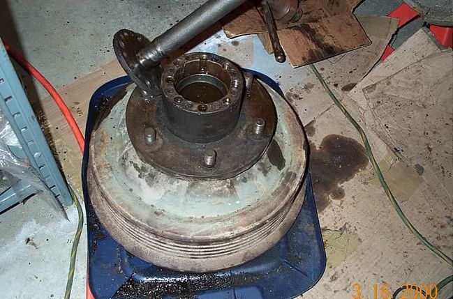 New rear hub replaced