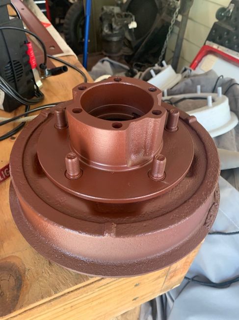Drum turned and ready for bearing races