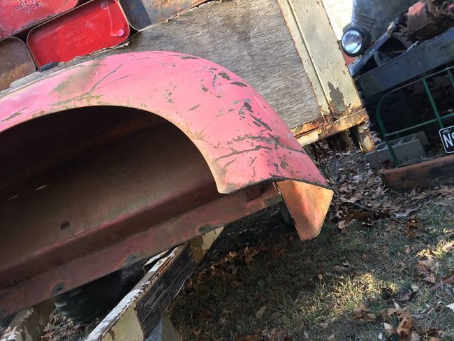 Fender for WWII Chrysler Fire Trailer