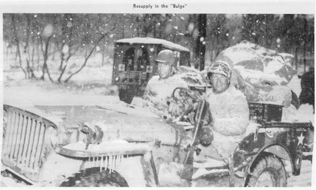 Jeeps during Battle of The Bulge