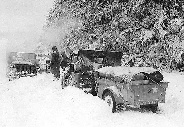 Jeeps during Battle of The Bulge