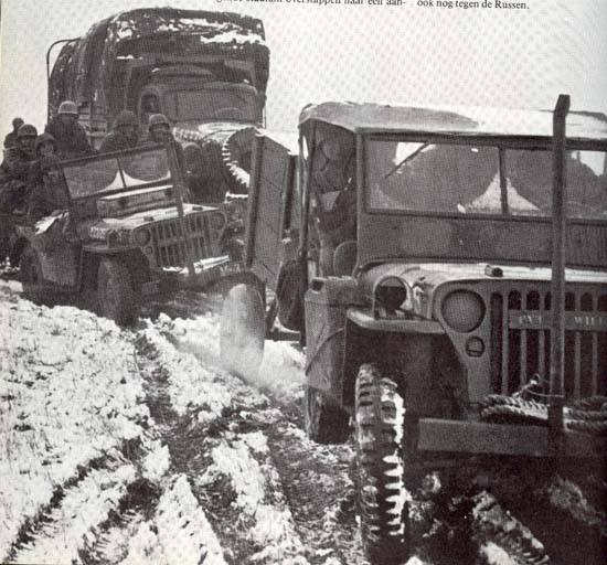Jeeps during Battle of The Bulge
