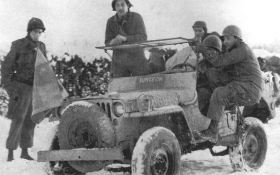 Jeeps during Battle of The Bulge
