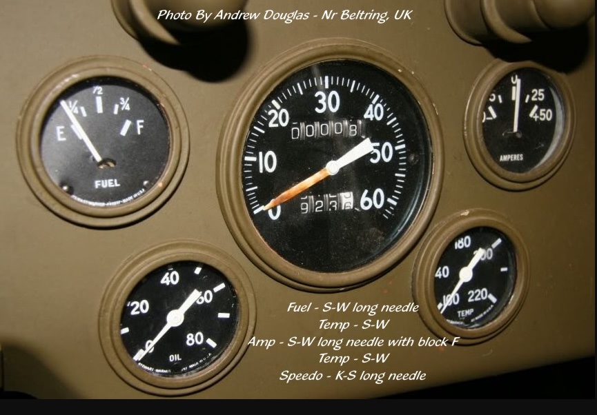 Military Speedometer King Seeley Speedometer timeline. Please challenge me! - G503 Military ...