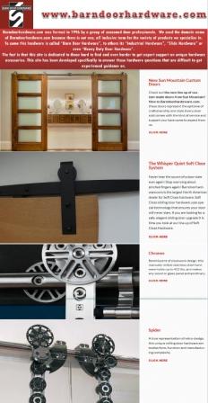 Barn door hardware