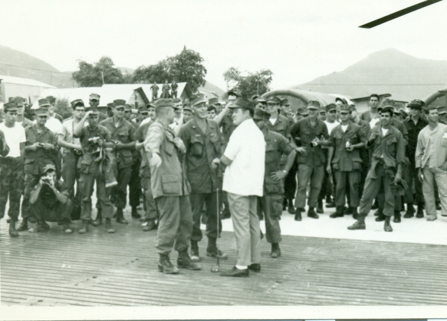James V. Sharp, John W. Deyton (My  dad), Bob Butler with Bob Hope Christma