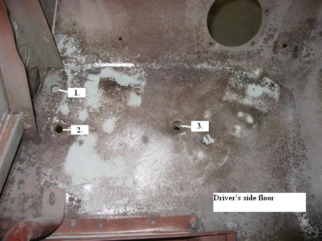 Driver's side floor