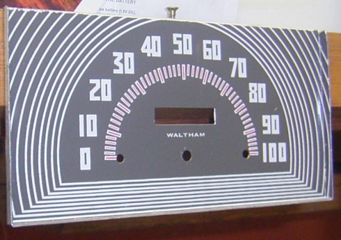 Ford GP speedo face Waltham