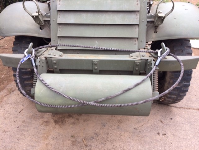 Halftrack tow cable