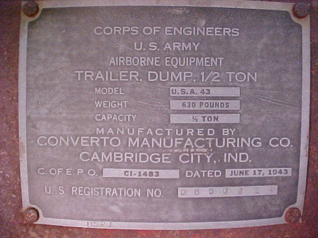 Converto dump trailer 0650924