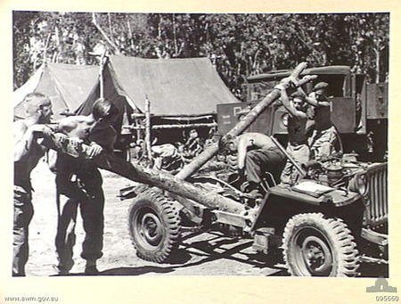 Straightening jeep chassis