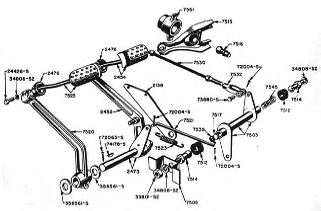 exploded brake/clutch
