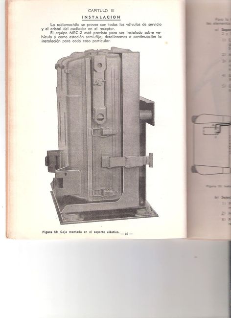 Manual Radio estaciÃ³n MRC -2 (20 W) F.M.M.C.E aÃ±o 1958