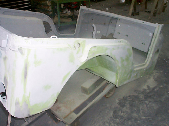 M38A1 strip and sandblast