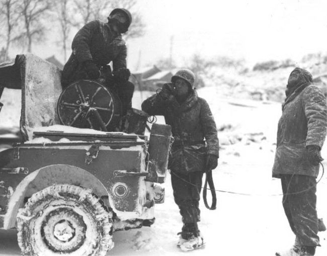 Jeeps during Battle of The Bulge